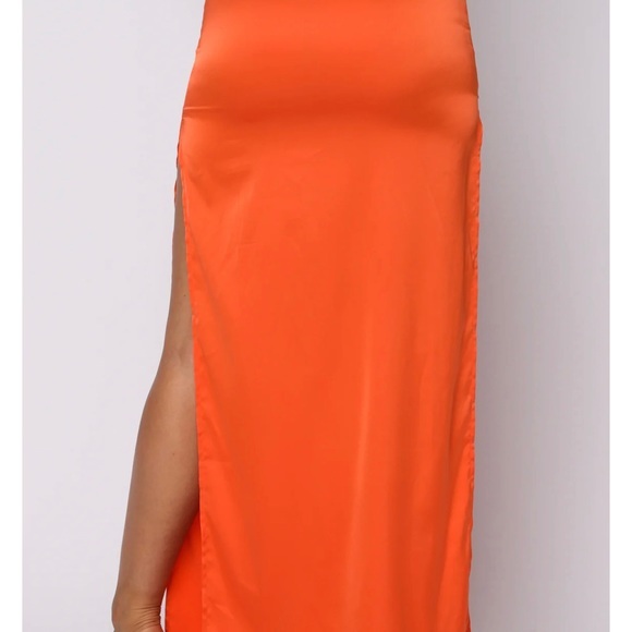 WHITE FOX good feeling maxi skirt WHITE FOX Got game crop top SET orange M NEW - Picture 5 of 16